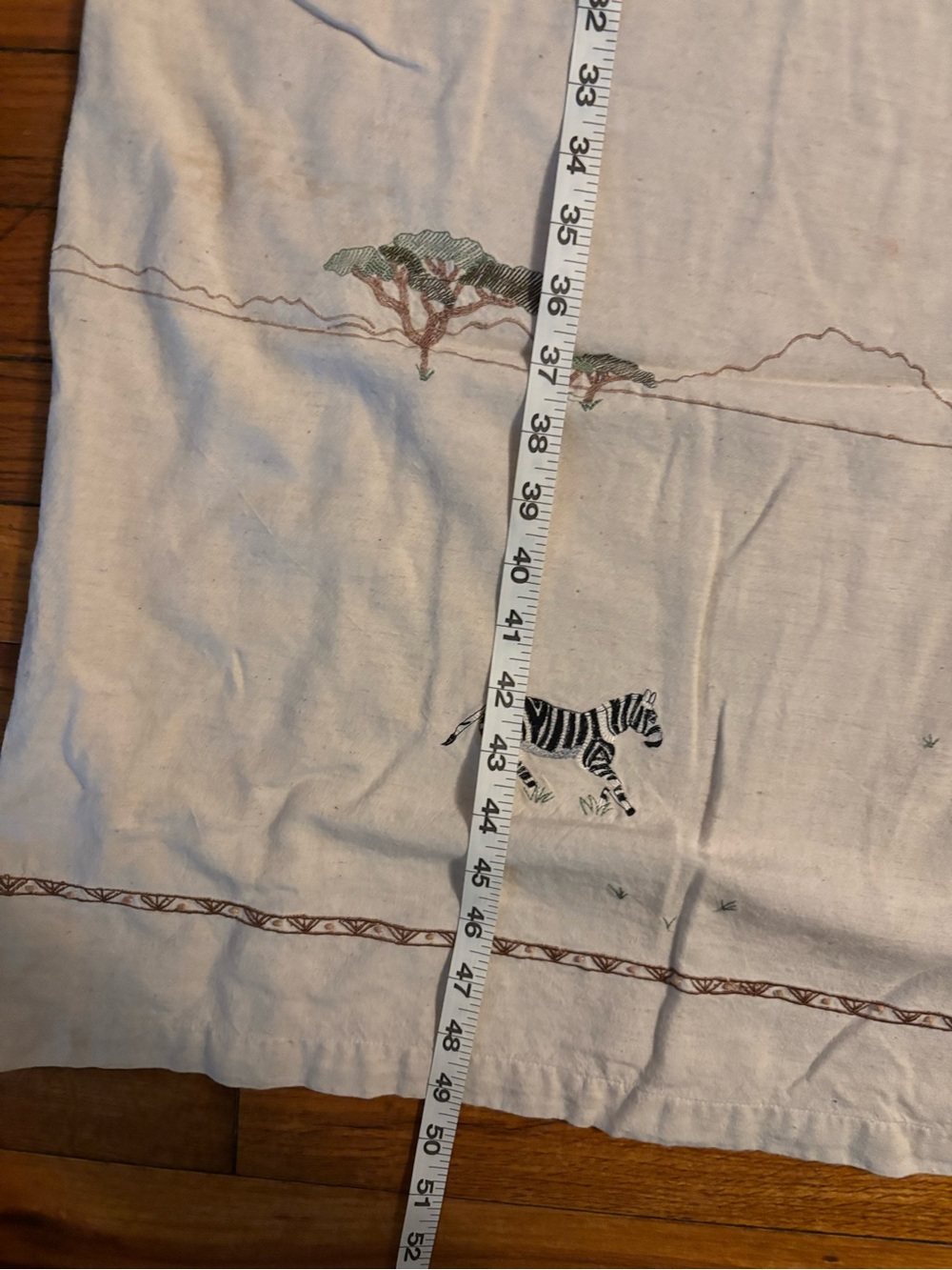 Lemon Grass Woman Sleeveless Maxi Dress with Embroidered Safari bottom 🐅 🦓 - Picture 3 of 11